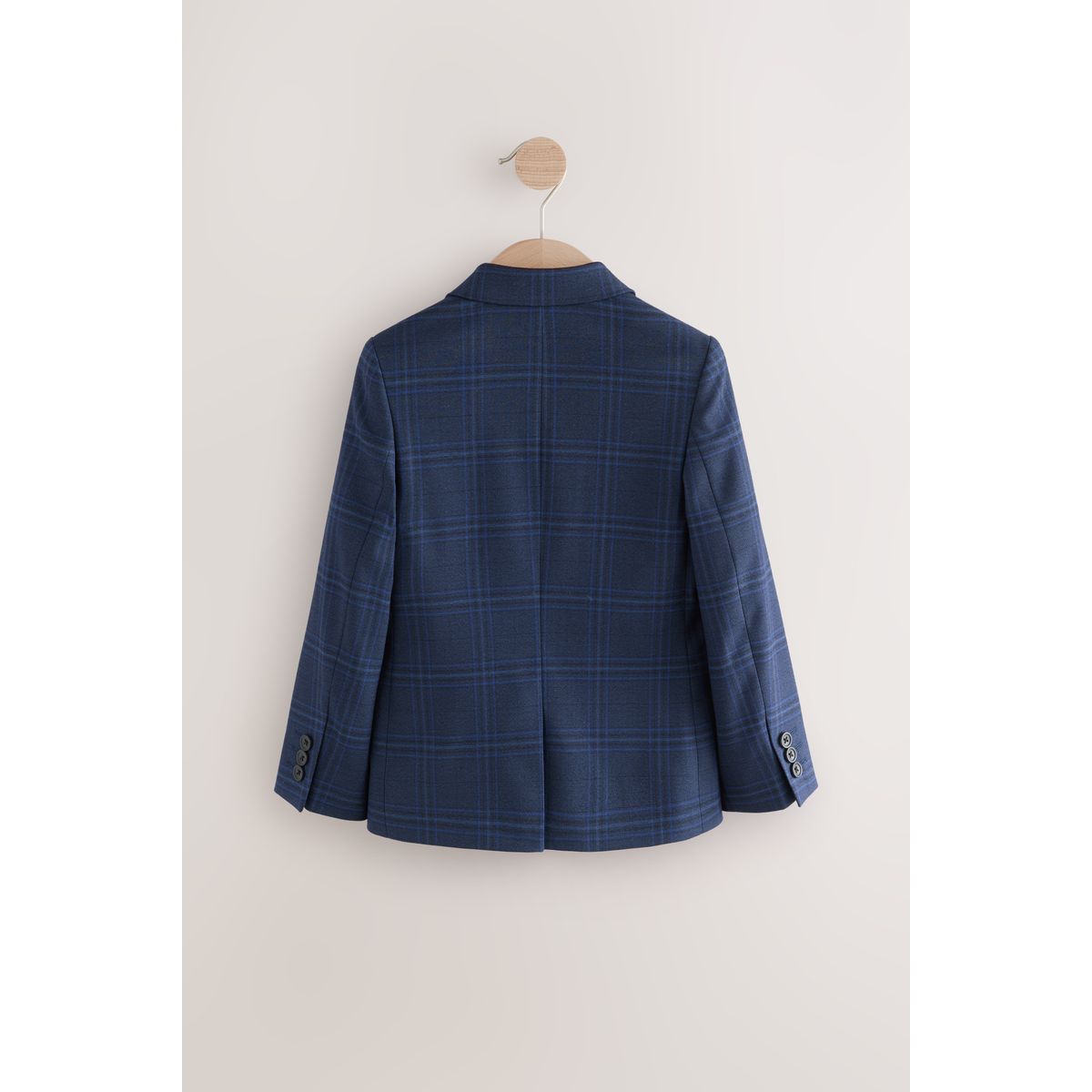 Costume skinny aux carreaux bleu/bleu marine, NEXT