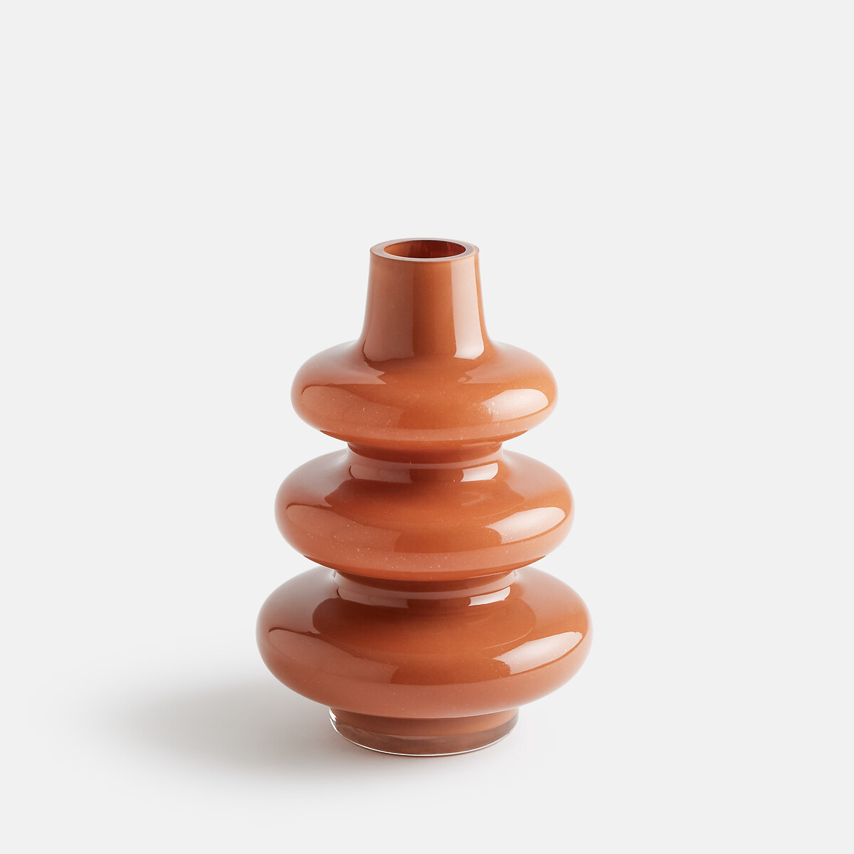 Vase en verre, hauteur 23 cm, OLIA orange cuit, LA REDOUTE INTERIEURS