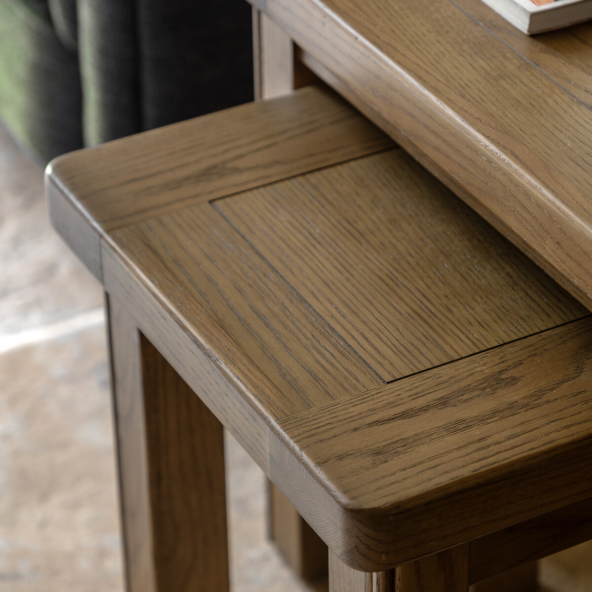 Toledo Oak Nesting Side Tables (Set of 2) natural oak, SO'HOME