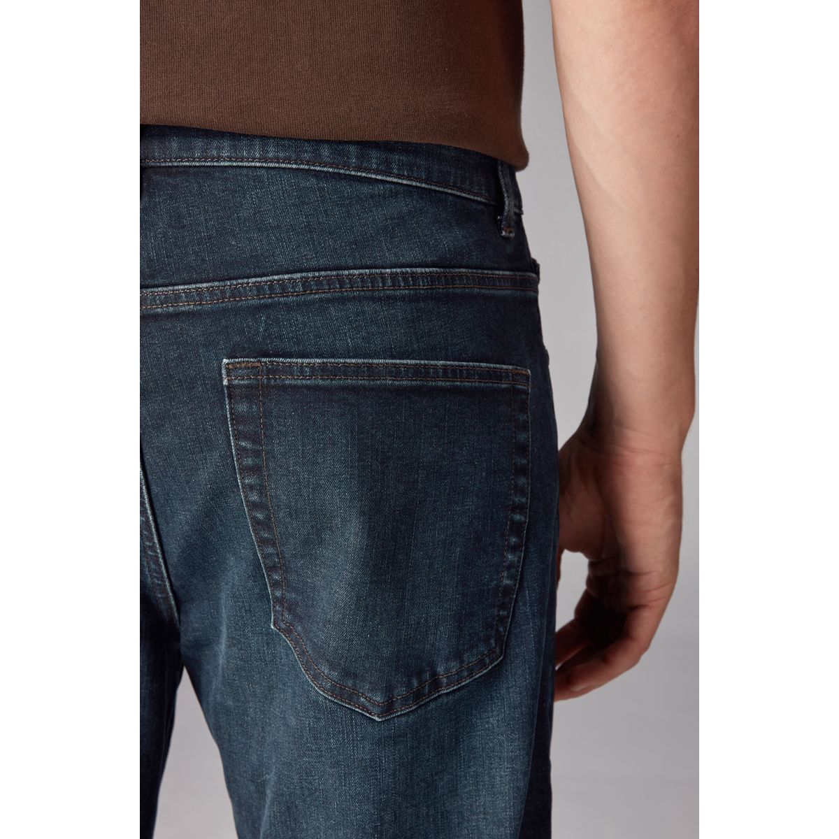 Jean coupe droite classique, lot de 1 bleu foncé délavé, NEXT