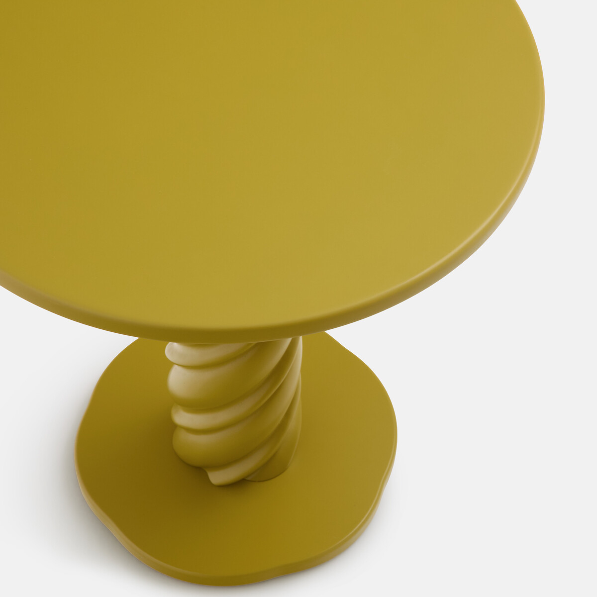 Dehen twisted base side table, diameter 40cm absinthe, LA REDOUTE INTERIEURS