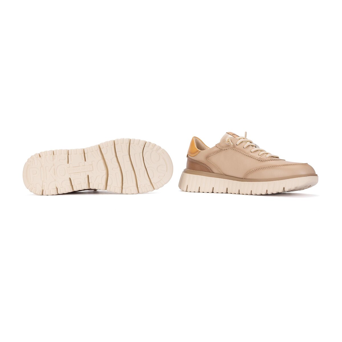 Sneaker, elastische Schnürsenkel, SEGOVIA cognac, PIKOLINOS
