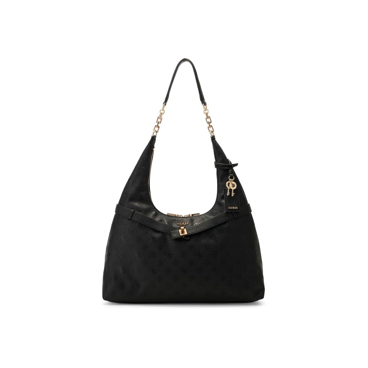 Sac Hobo Logo Ella noir, GUESS