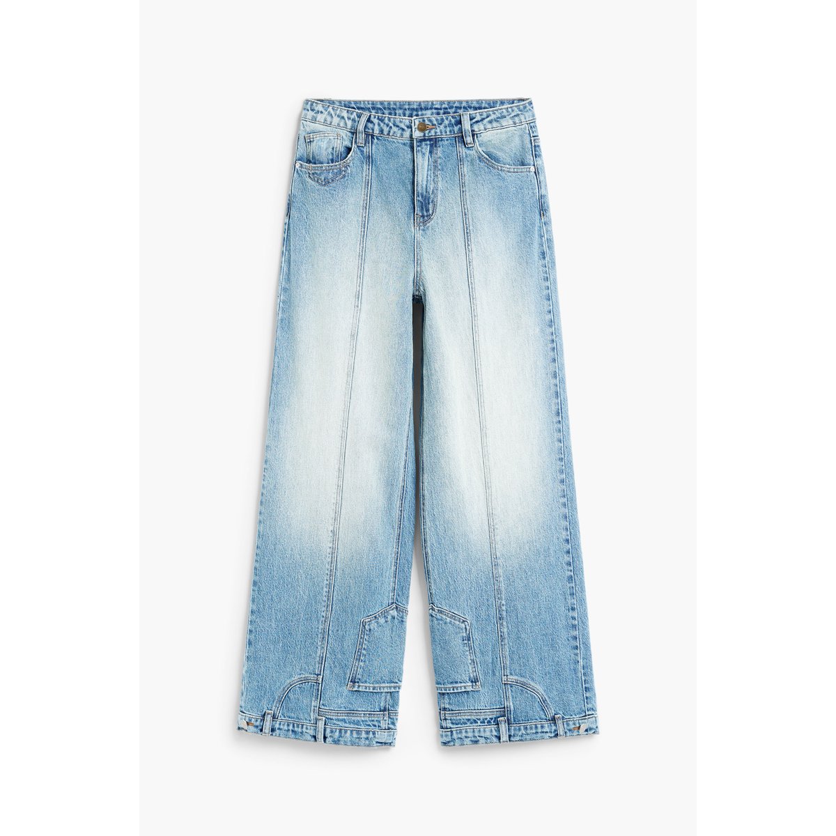 Jean à jambe large bleu clair, DESIGUAL
