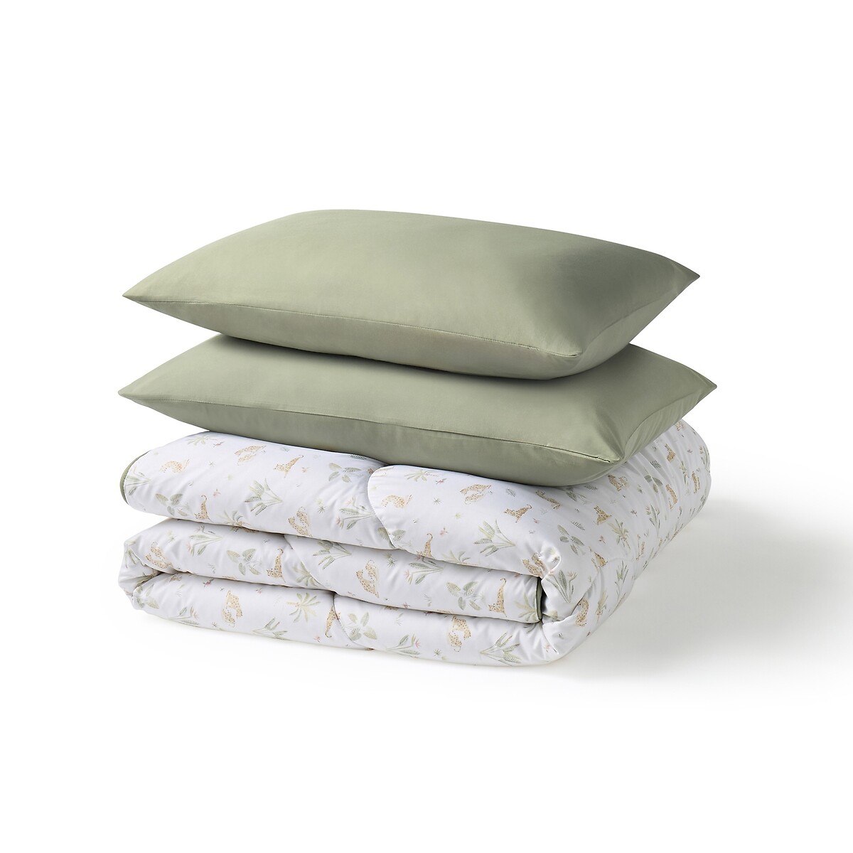 4.5 Tog Coverless Duvet Set Leopard natural, NIGHT LARK