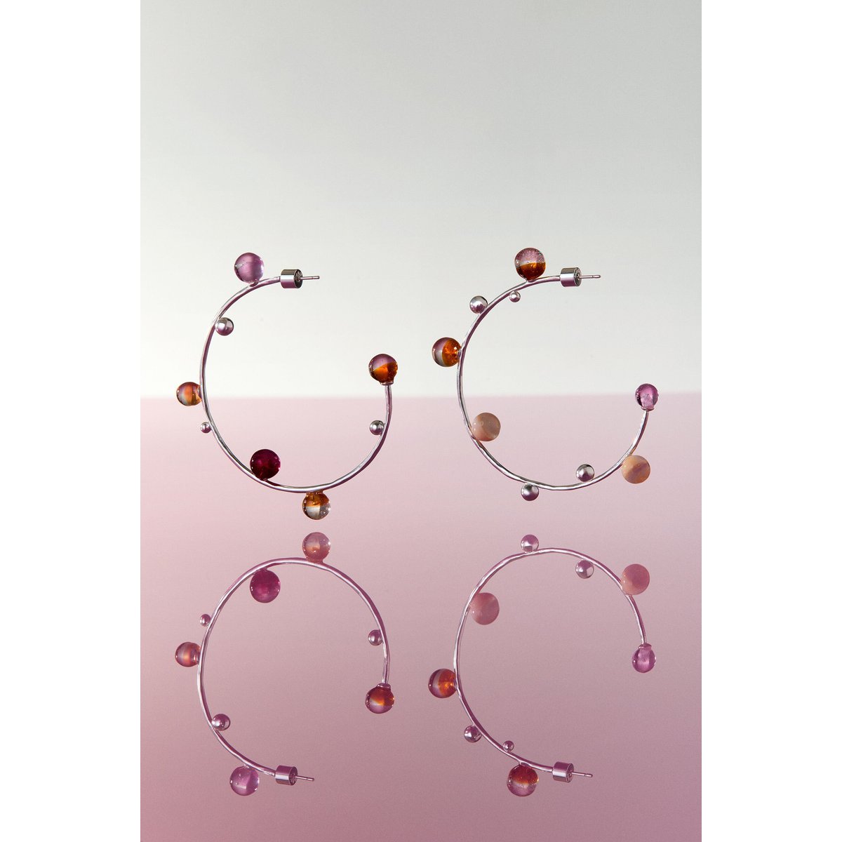 Boucles d’oreilles sphères zalio noir, DESIGUAL