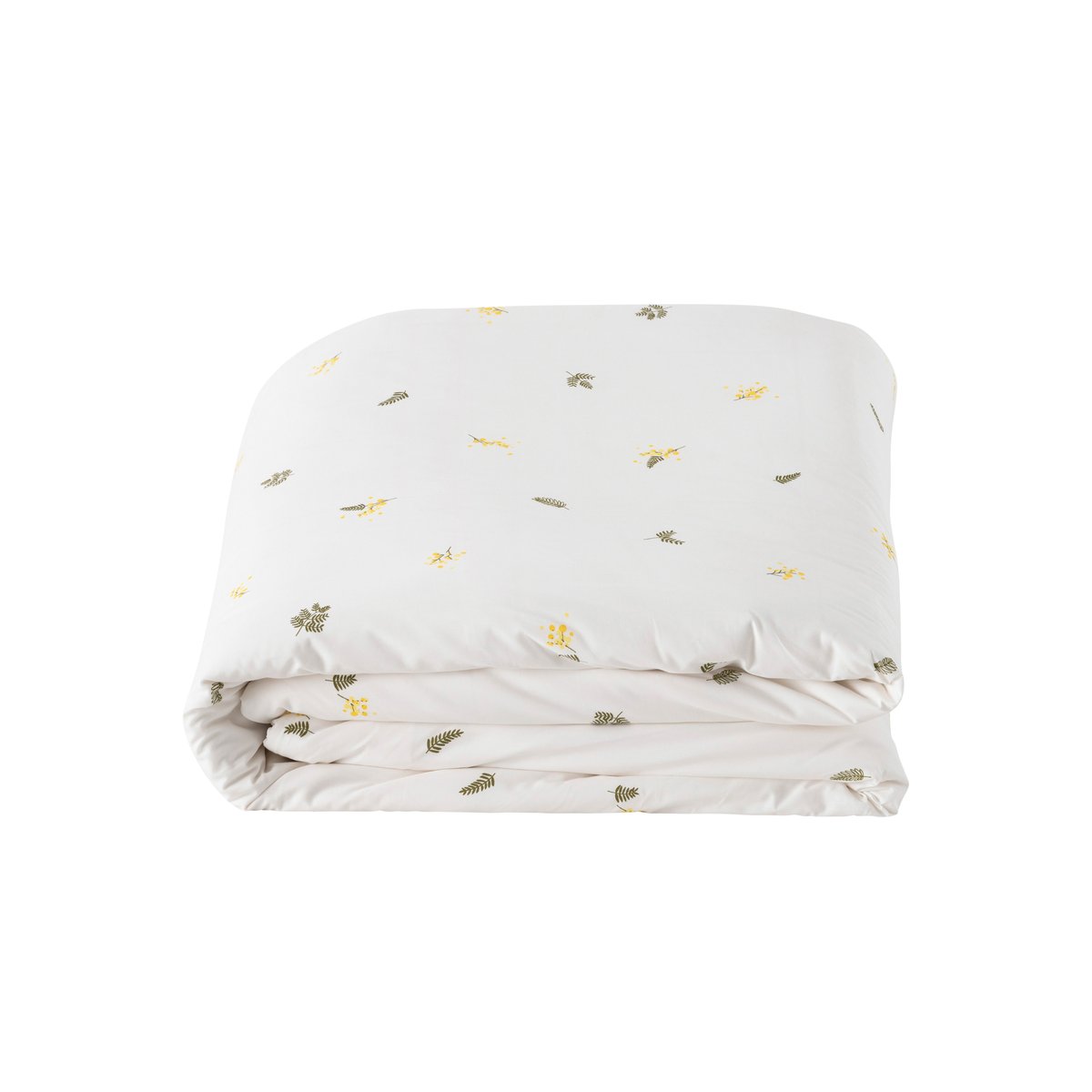Housse de couette NÉO blanc mimosa, CARRE BLANC