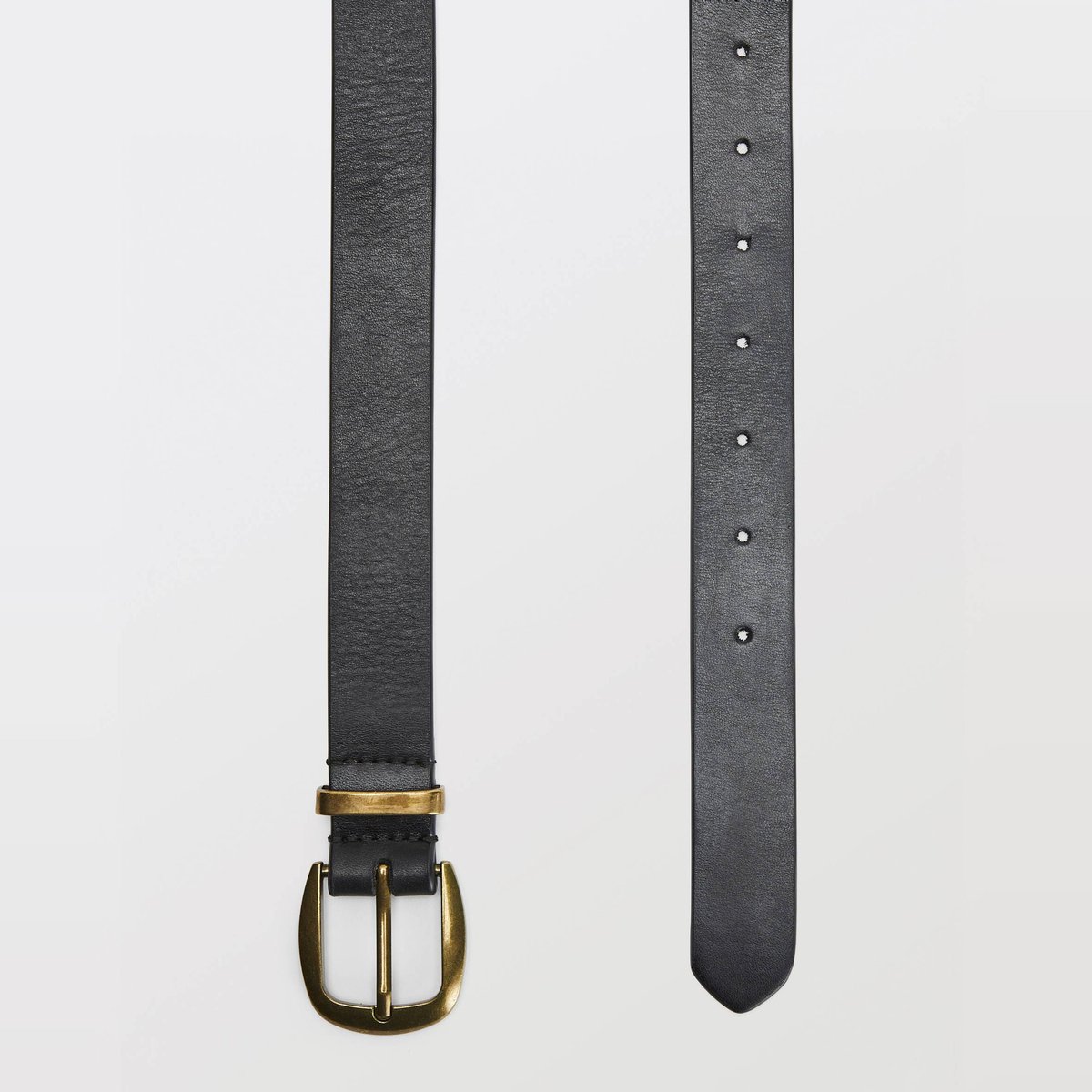 Ceinture bijou en cuir noir, MONOPRIX