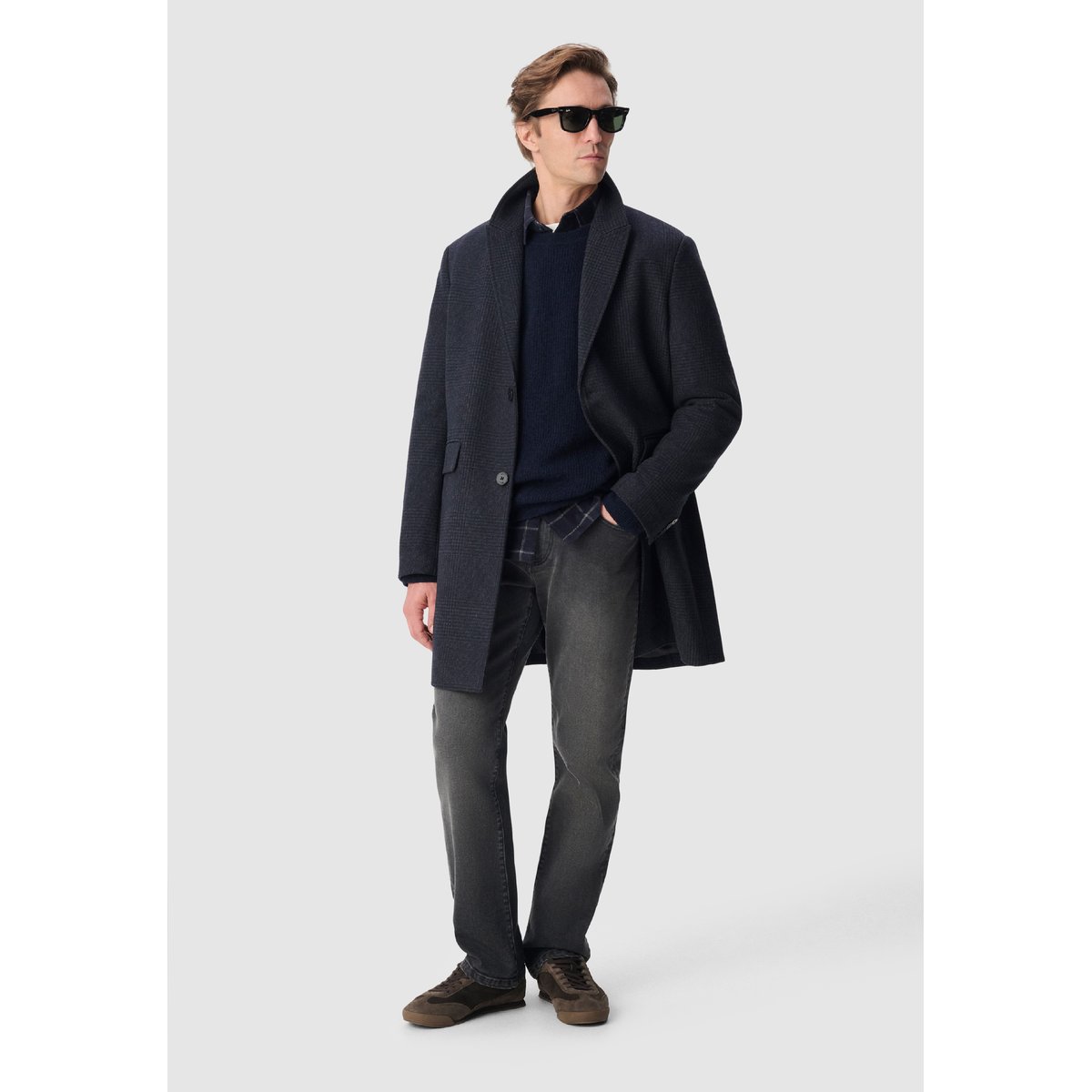 Jean slim droit SERGE noir, IKKS