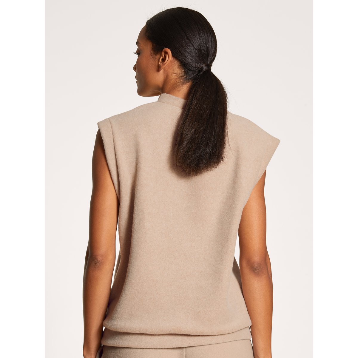Sweatshirt sans manches Viscose LOUNGEWEAR XTRA light beige, CALIDA