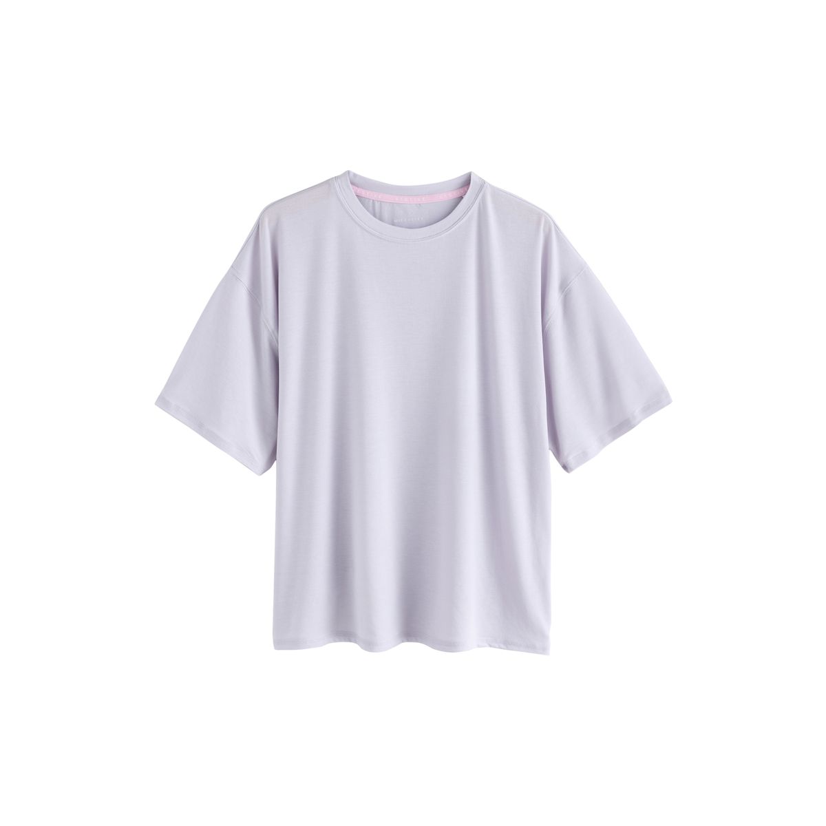 T-shirt ras du cou droit à manches courtes violet lilas, NEXT