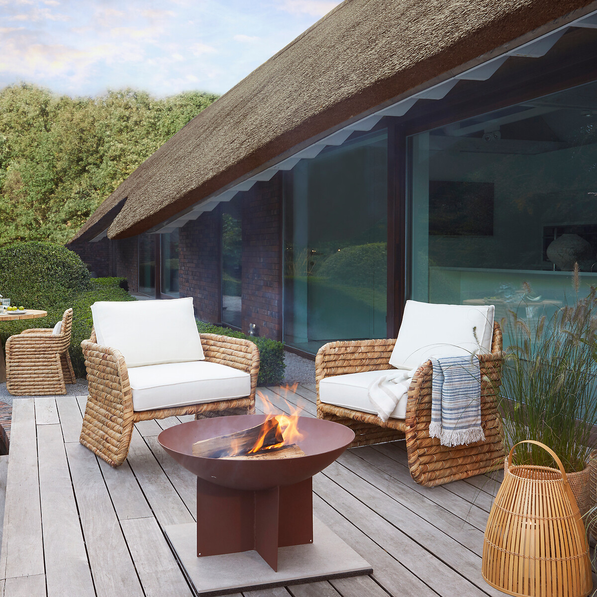 Tuin fauteuil geweven waterhyacint, Galbo naturel, AM.PM