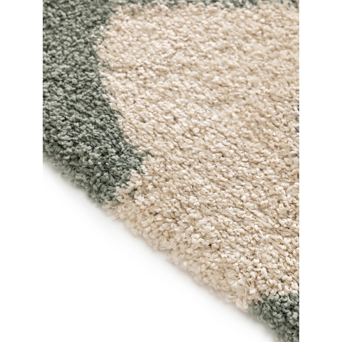 Tapis à poils longs LOUISE vert, BENUTA 