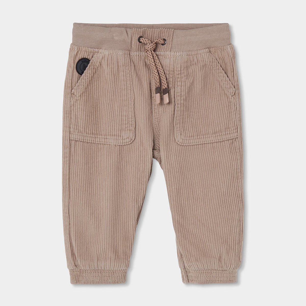 Pantalon garçon velours côtelé avec cordon marron, BOBOLI