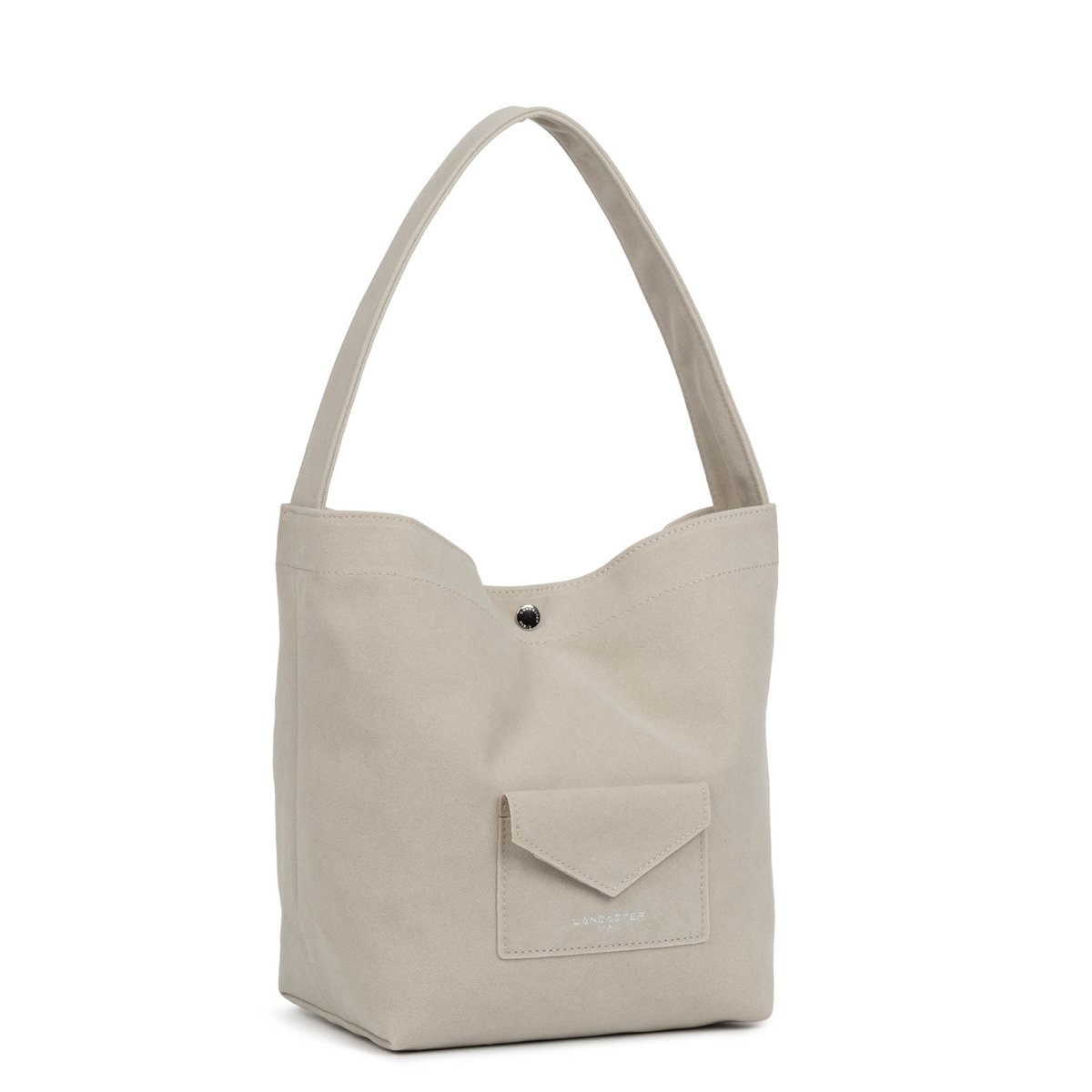 Mini sac seau SUÉDINE KBA ivoire, LANCASTER