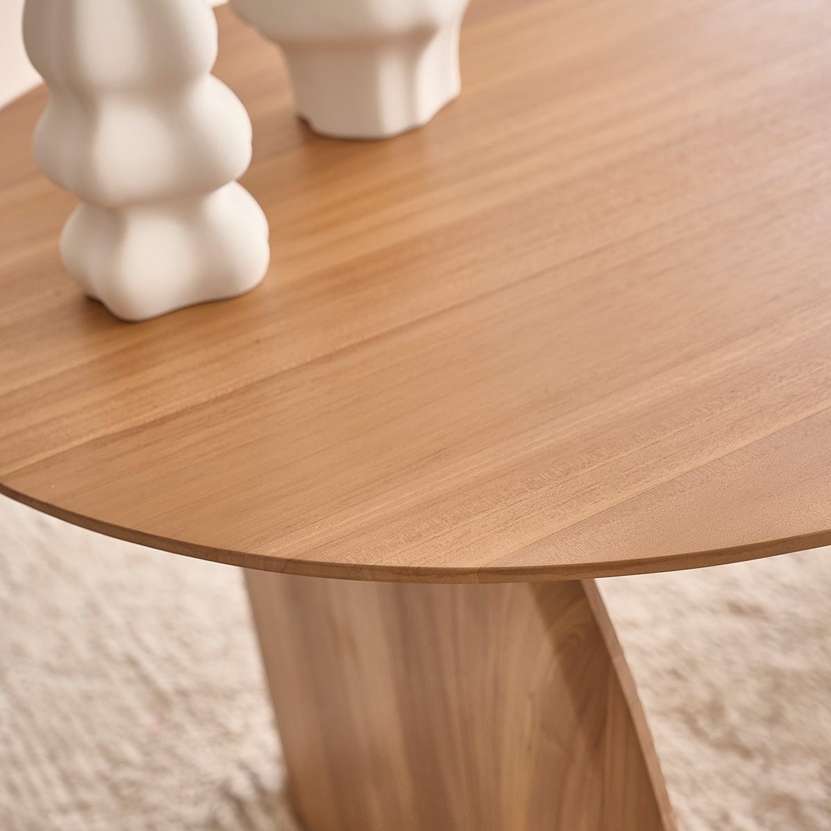 Table en bois de teck 6/8 pers.  LÉONIE naturel, BERAH GETAH