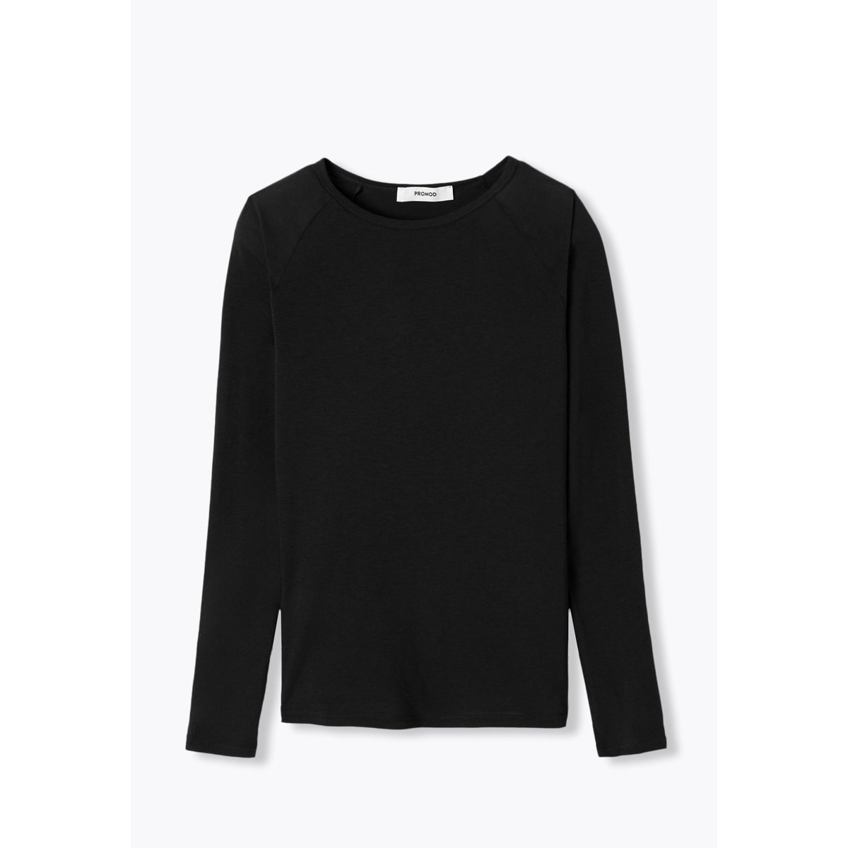 T-shirt fin manches longues noir, PROMOD