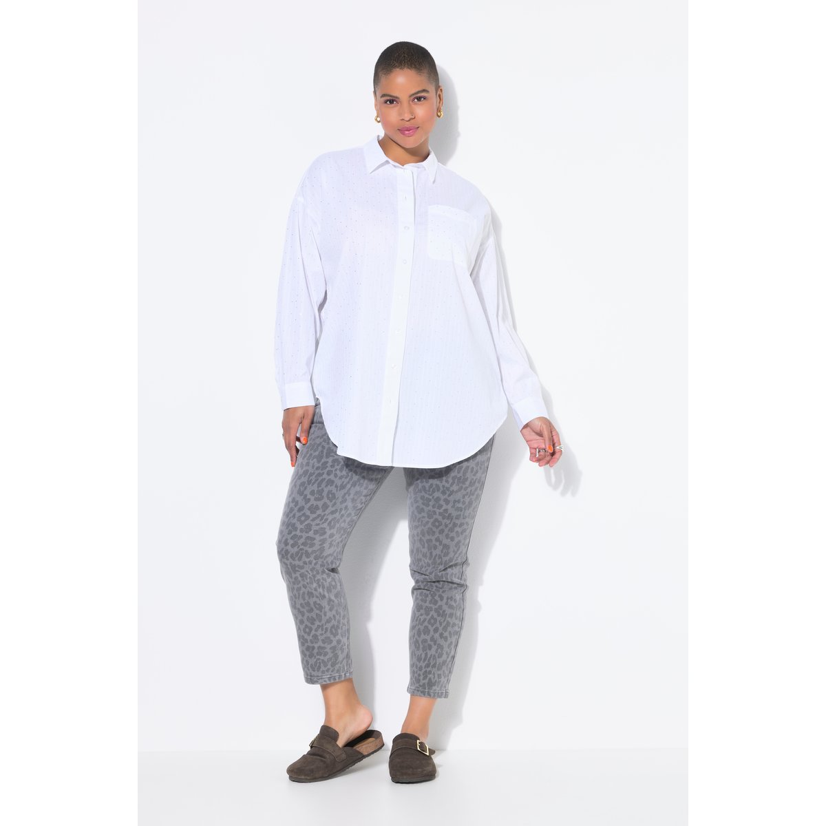 Chemisier oversize blanc cassé, STUDIO UNTOLD