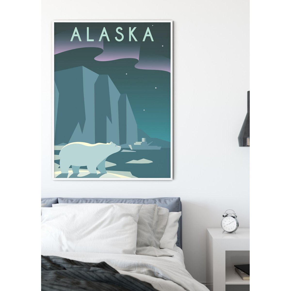 Affiche Alaska blanc, L'AFFICHERIE