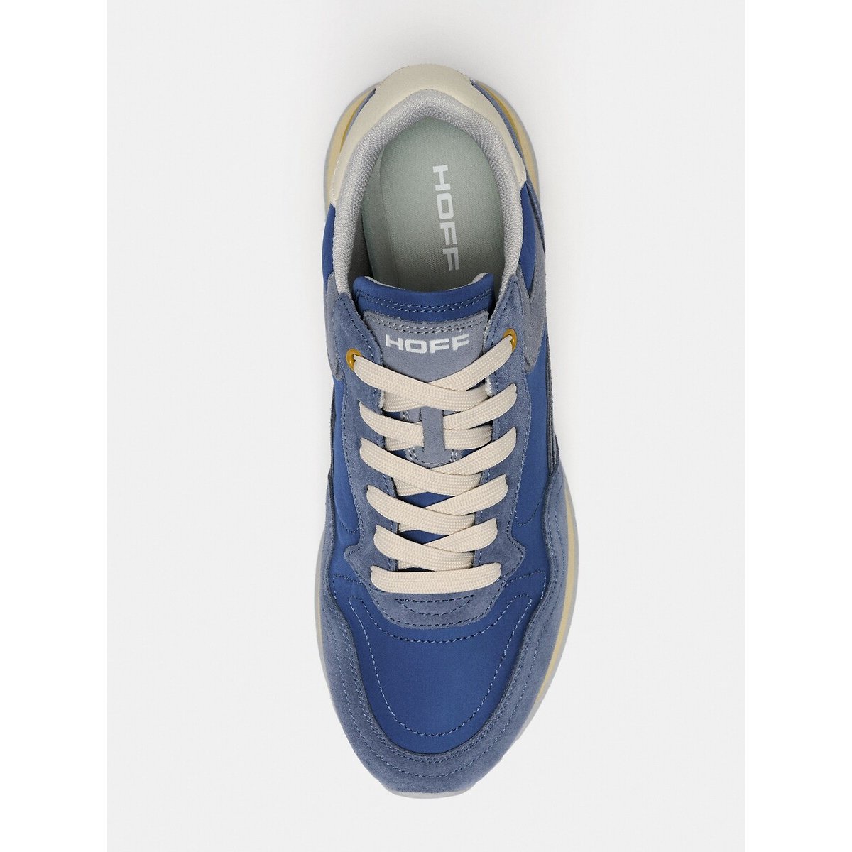 Baskets en cuir City Retro bleu, HOFF