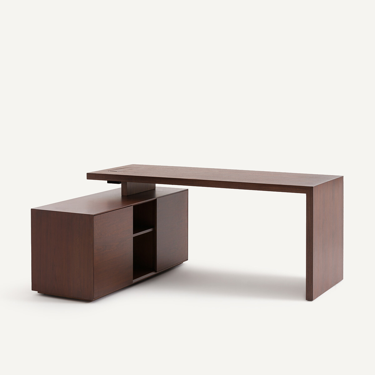 Plateau de bureau en plaqué noyer, largeur 150 cm, MIKUBE noyer, AM.PM