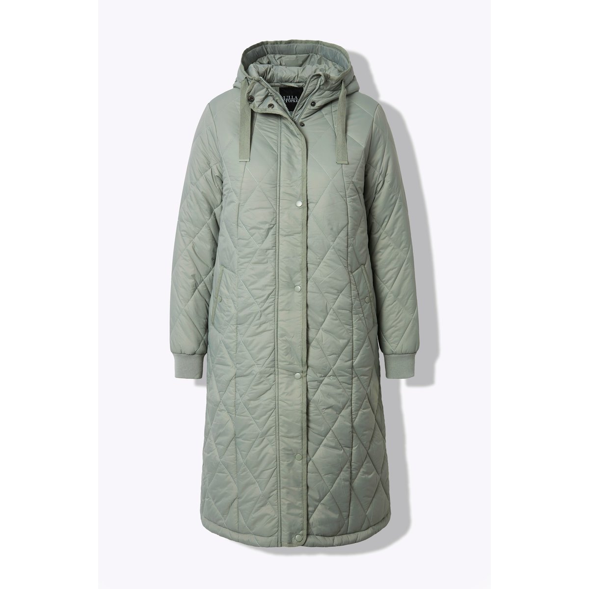Manteau technique matelassé à capuche olive mat, ULLA POPKEN