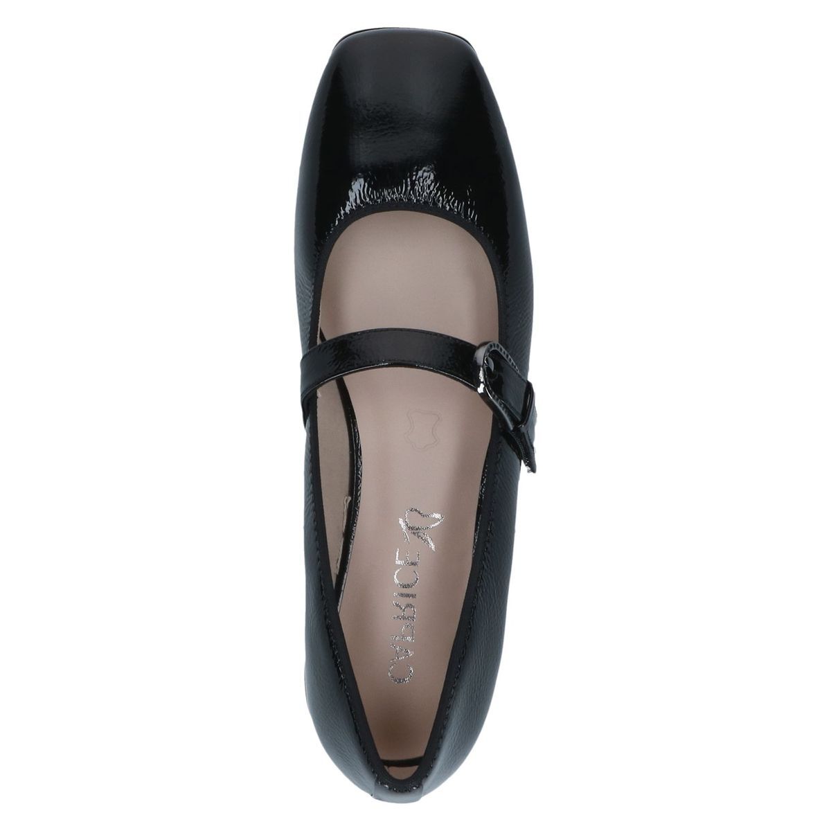 Ballerine en cuir noir mat, CAPRICE