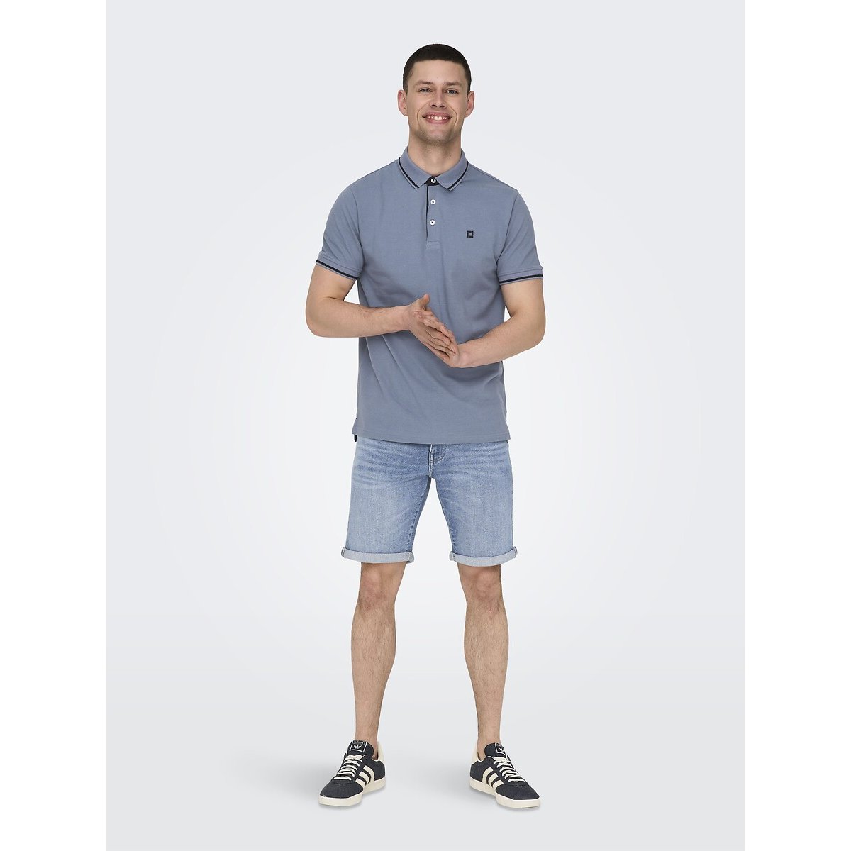 Short en jean bleu ciel, ONLY & SONS