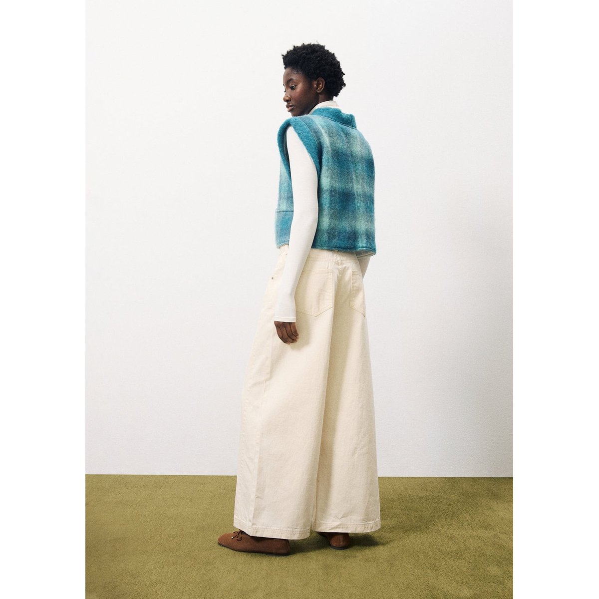 Gilet PAULINA bleu petrol, FRNCH