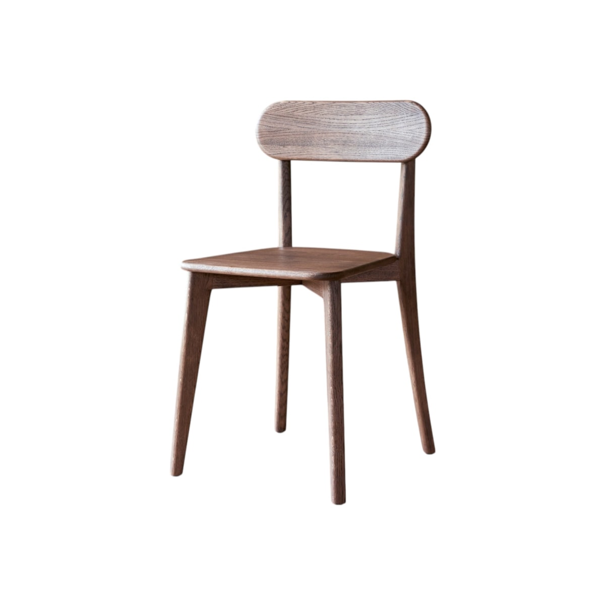 Chaise en Acajou massif, ABEL marron, TIKAMOON