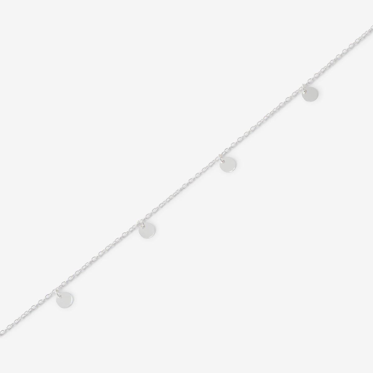 Chaine de cheville multi disques en argent garanti argent, BALABOOSTE