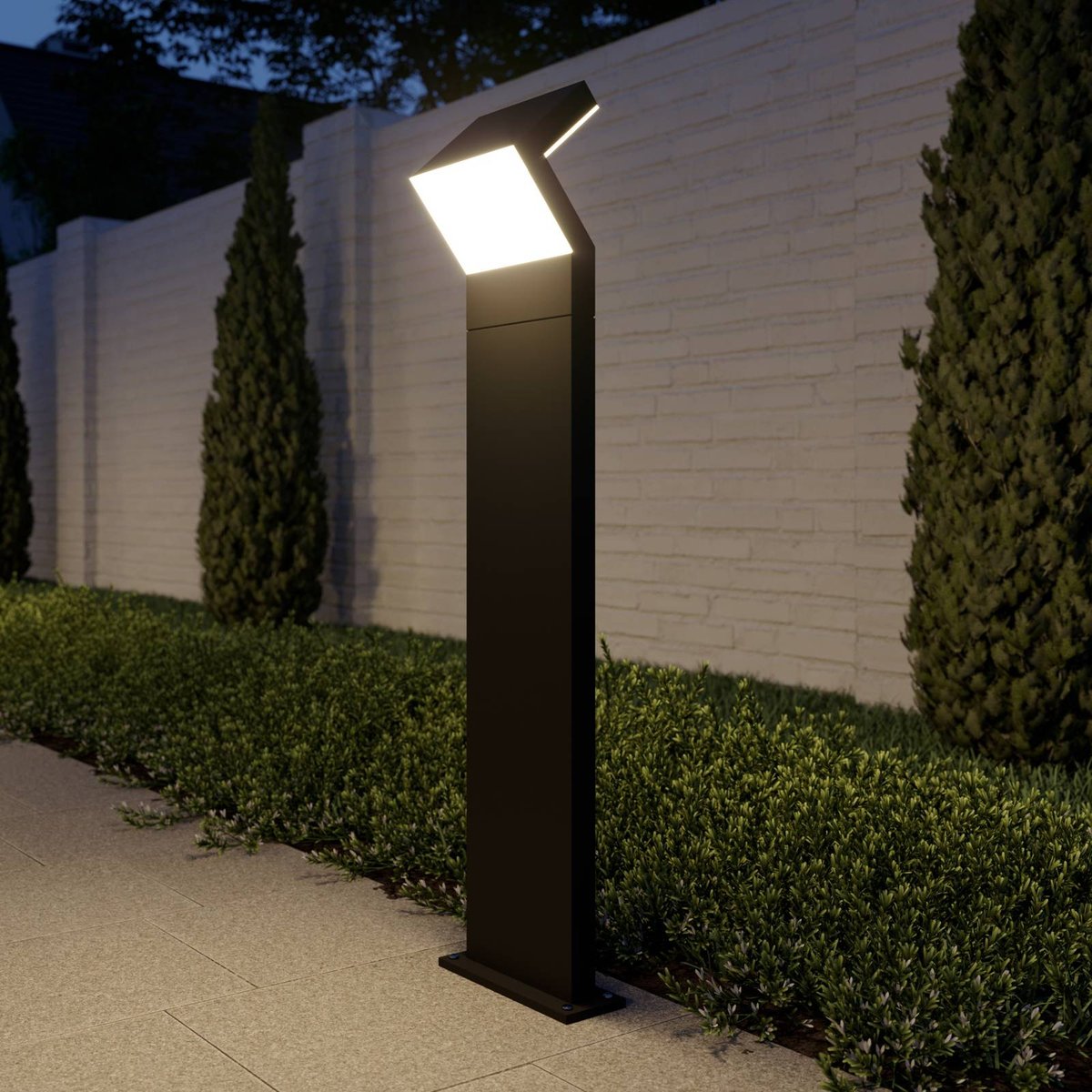 Luminaire extérieur en aluminium moderneLED gris foncé, ARCCHIO
