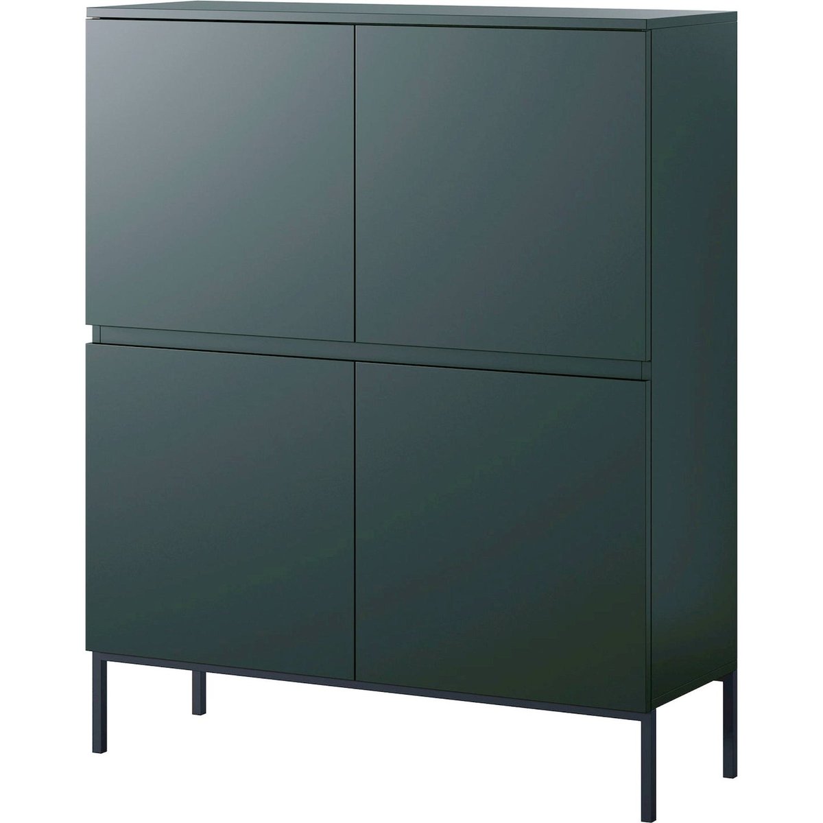 Commode haute BEMMI portes battantes blanc, RECOLLECTION