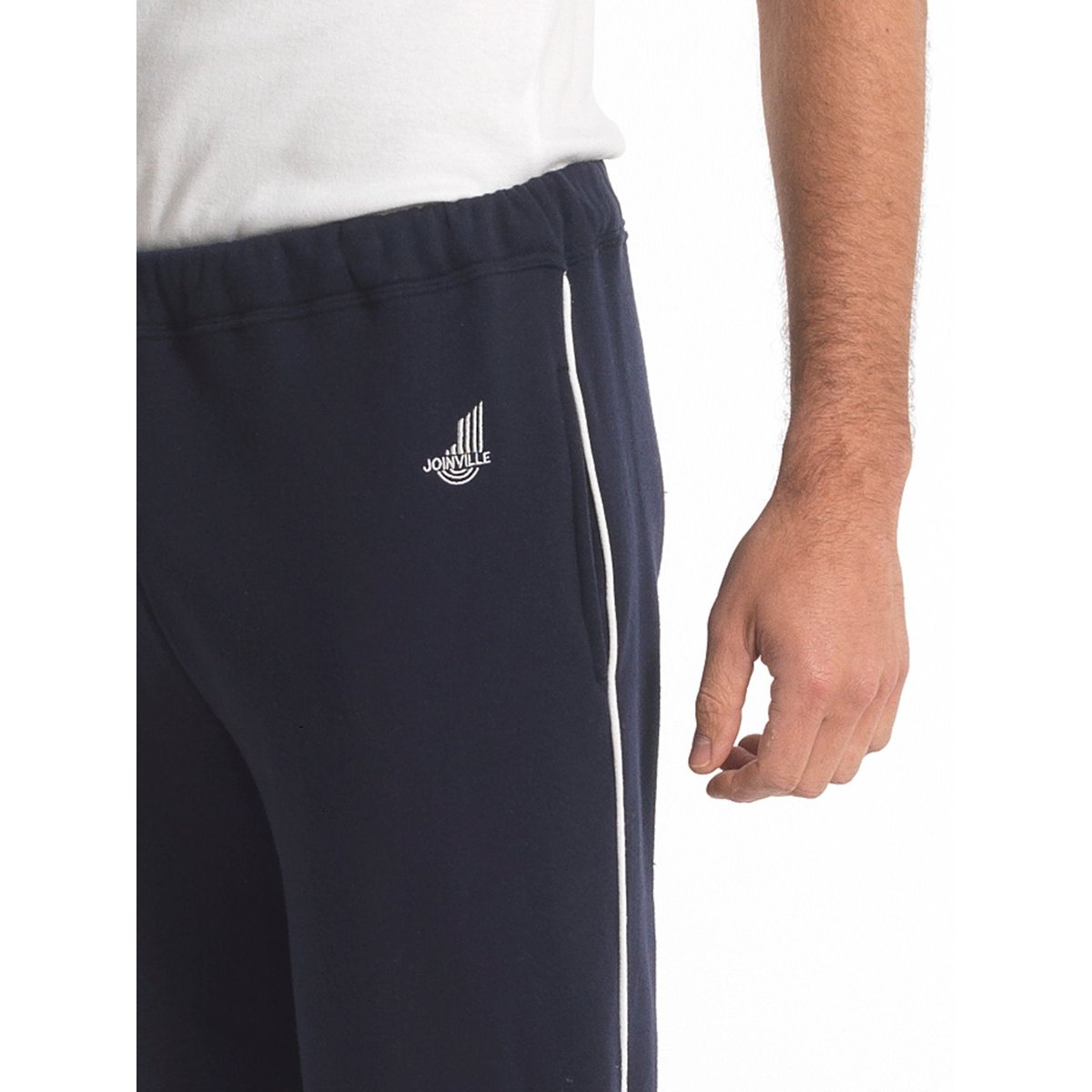 Pantalon de détente en molleton gratté marine, DAXON