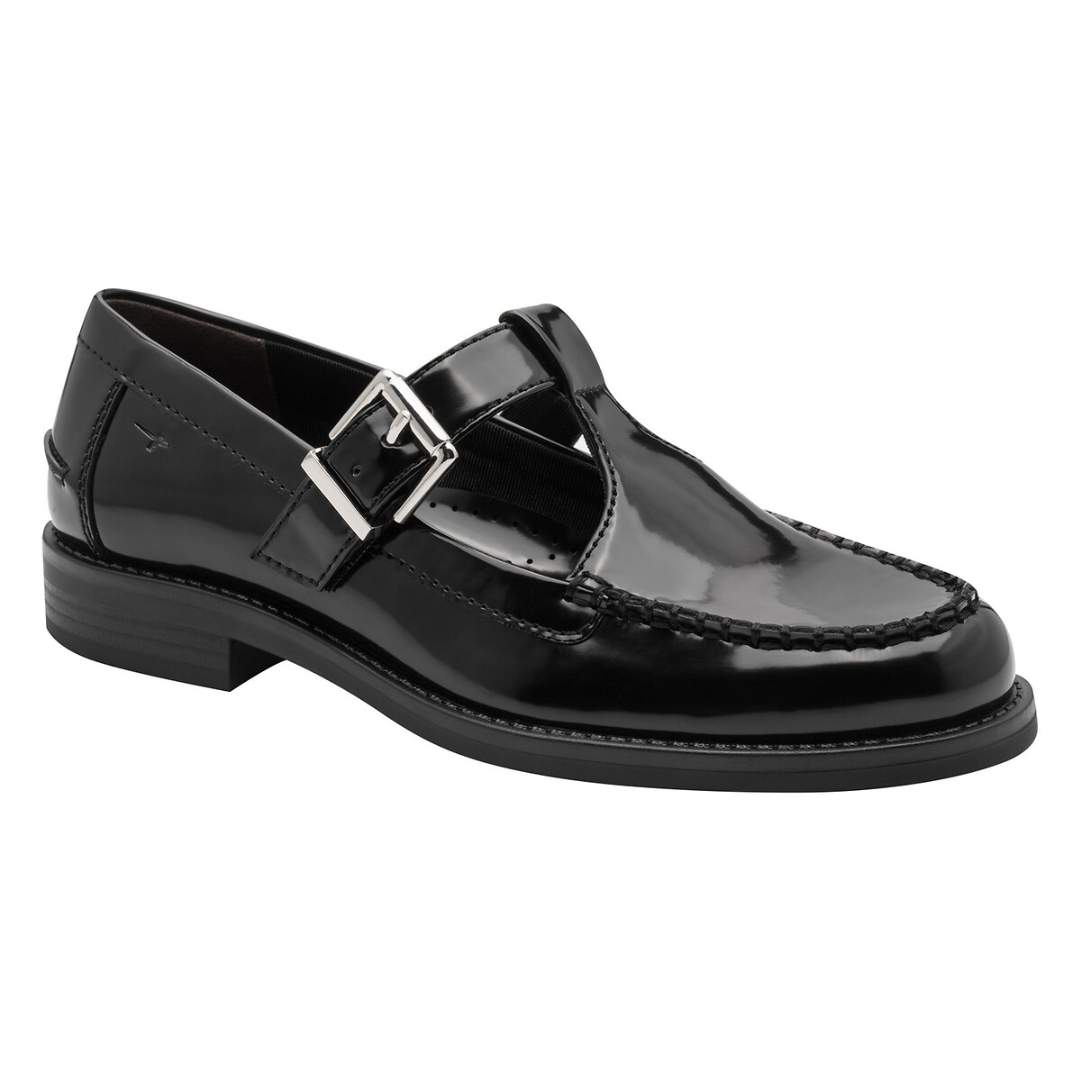 T-strap loafers zwart, TAMARIS