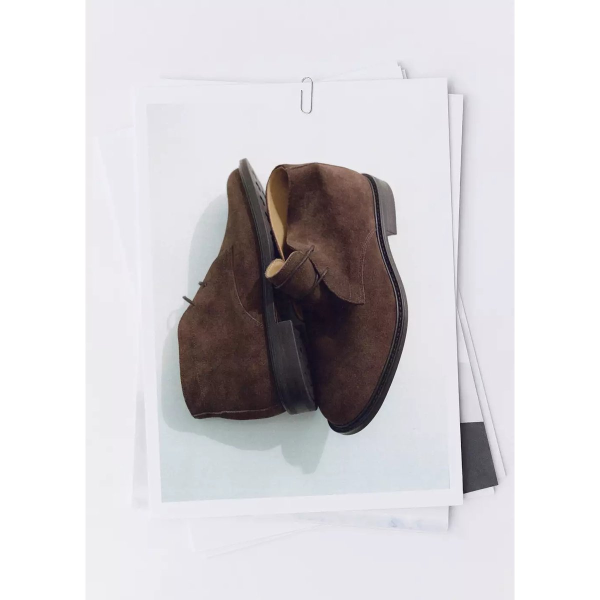 Bottines cuir et croûte de cuir café, MANGO MAN