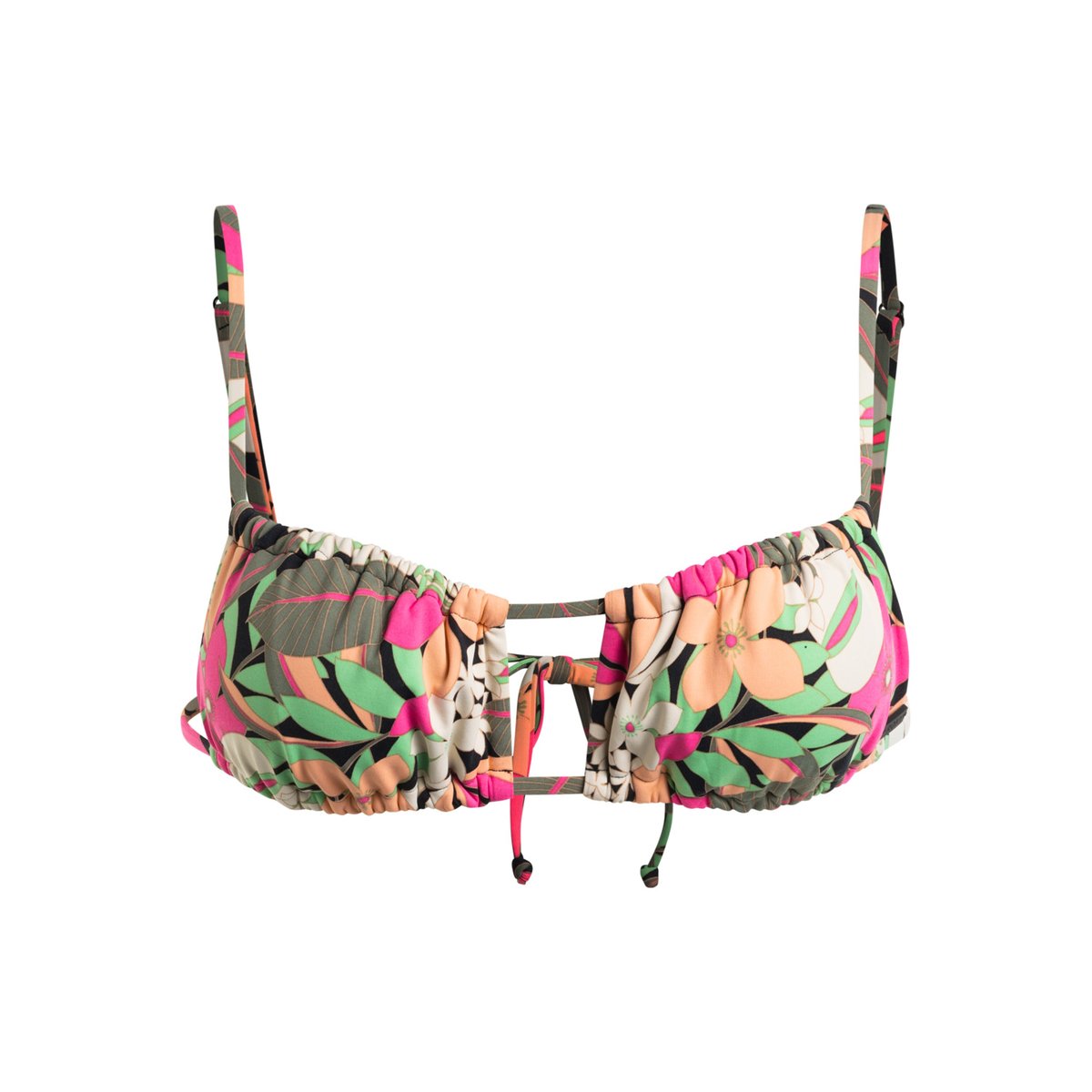 Haut de maillot de bain bikini bralette PRINTED BEACH CLASSICS. noir anthracite palm song s, ROXY
