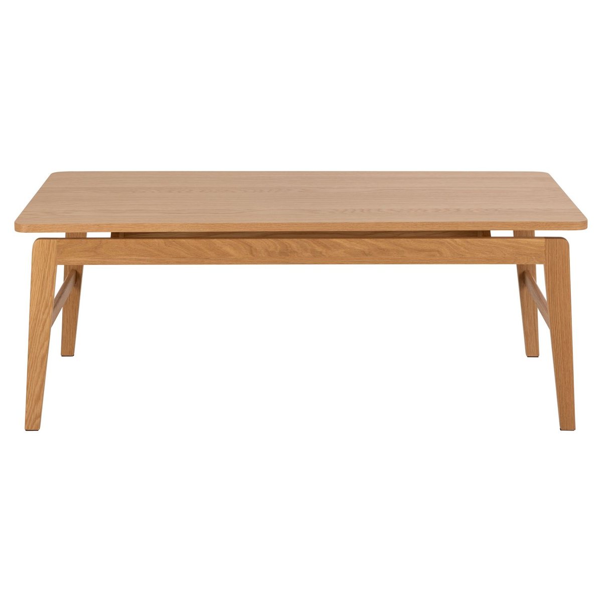 Table basse rectangulaire en chêne design vintage AREN marron, TOILINUX