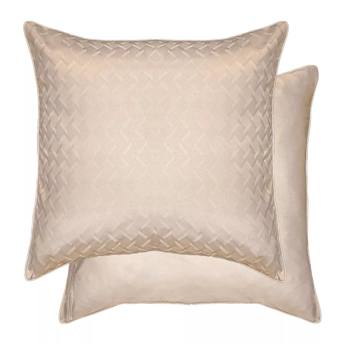 Lot de 2 taies satin de coton ADAGIO lin, GARNIER THIEBAUT
