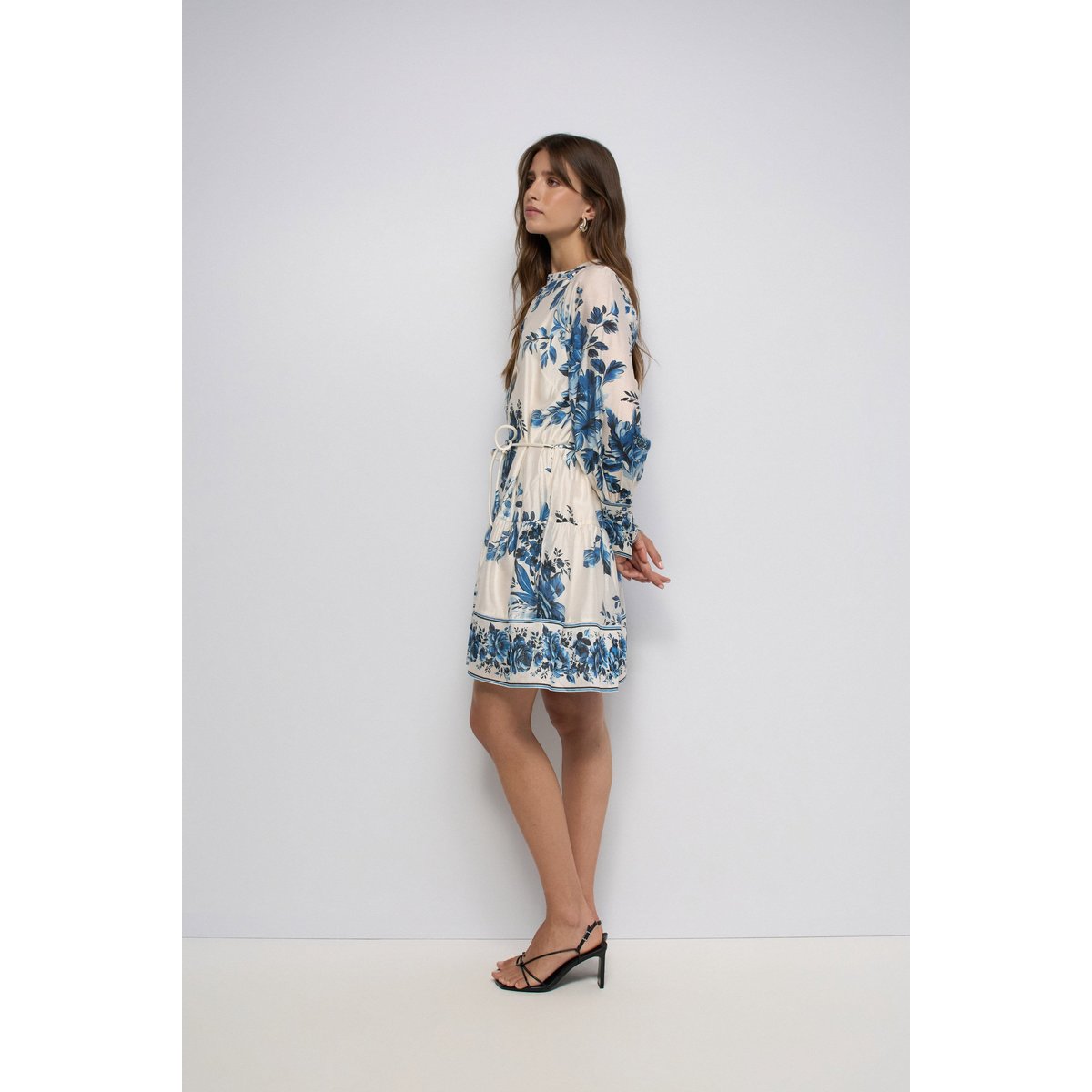 ROBE CHEMISE À MOTIF FLORAL beige, SALSA JEANS
