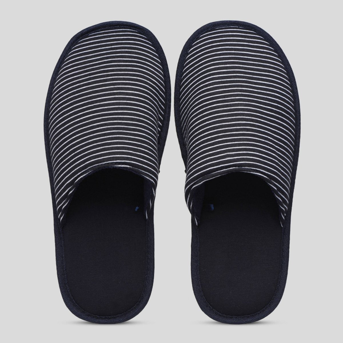Mules rayées marine, MONOPRIX