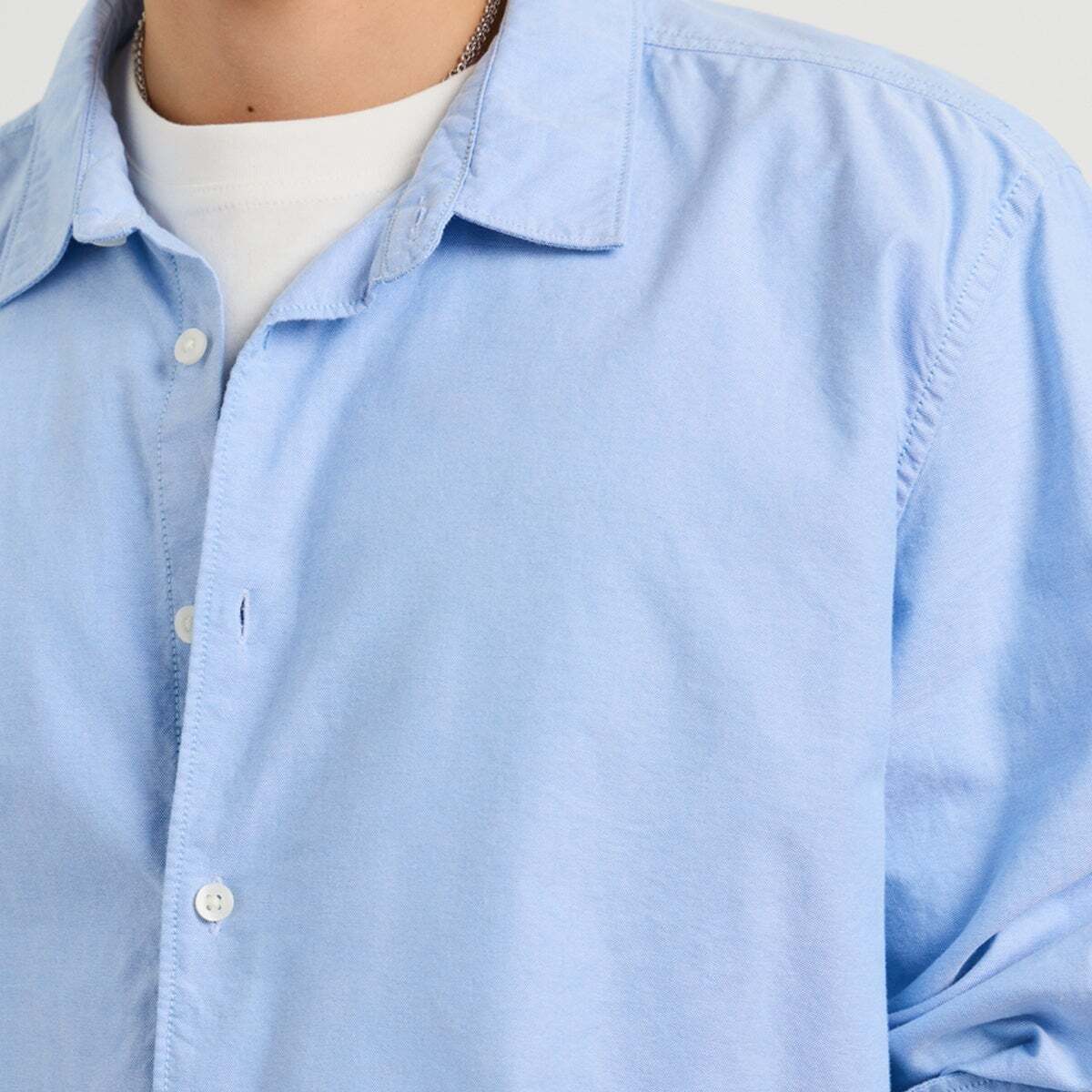 Chemise Oxford Coupe Casual bleu javel, PEPE JEANS