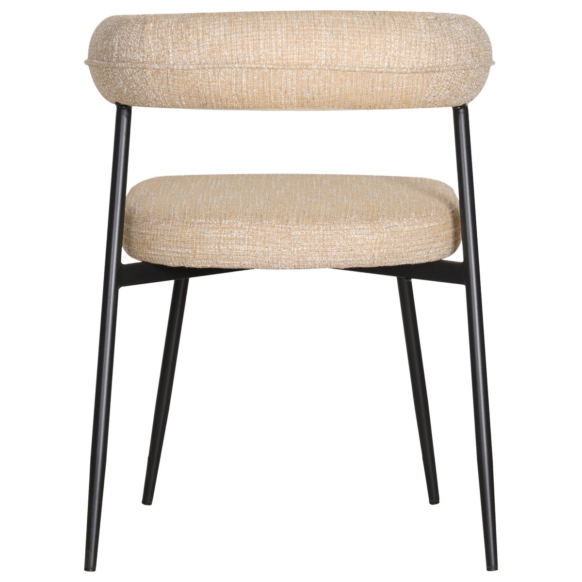 Lot de 2 chaises Théa en tissu, THÉA noir, HAPPY GARDEN