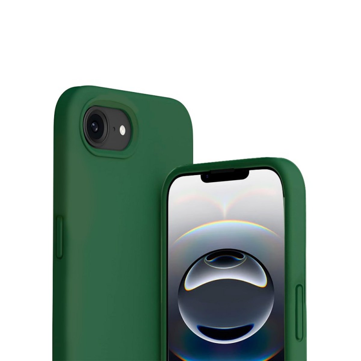 Coque iPhone 16e / 17e antichoc + 2 vitres vert, EVETANE