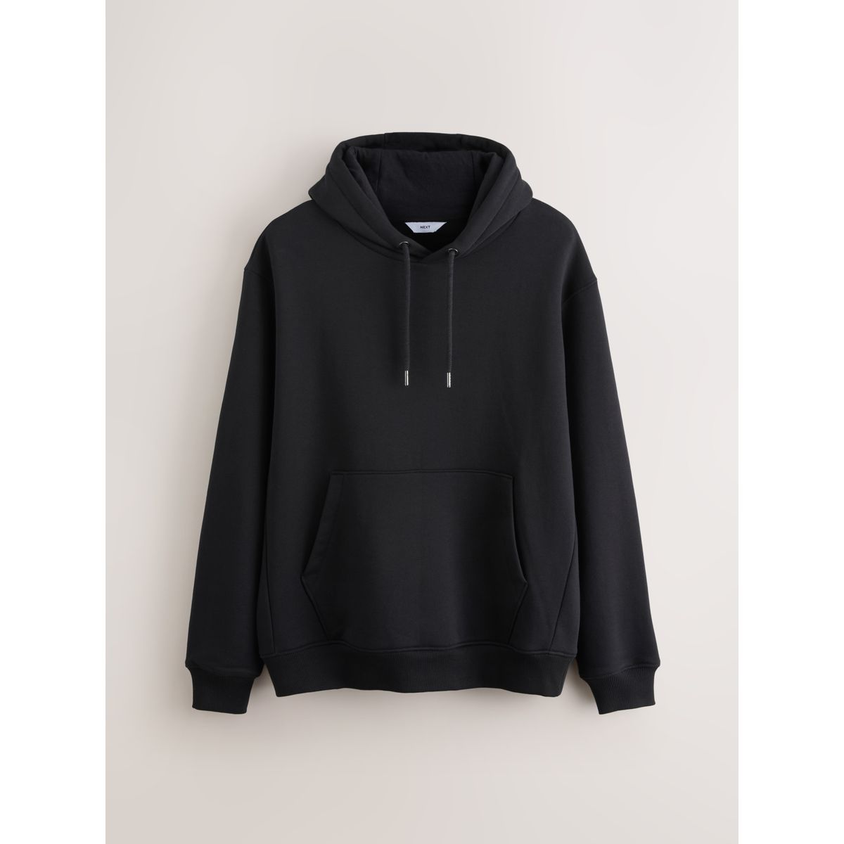 Sweat à capuche épais en jersey/coton mélangé noir, NEXT