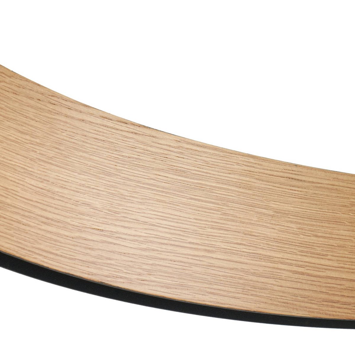 Suspension en métal designLED, Daelor noir, couleur bois, LUCANDE