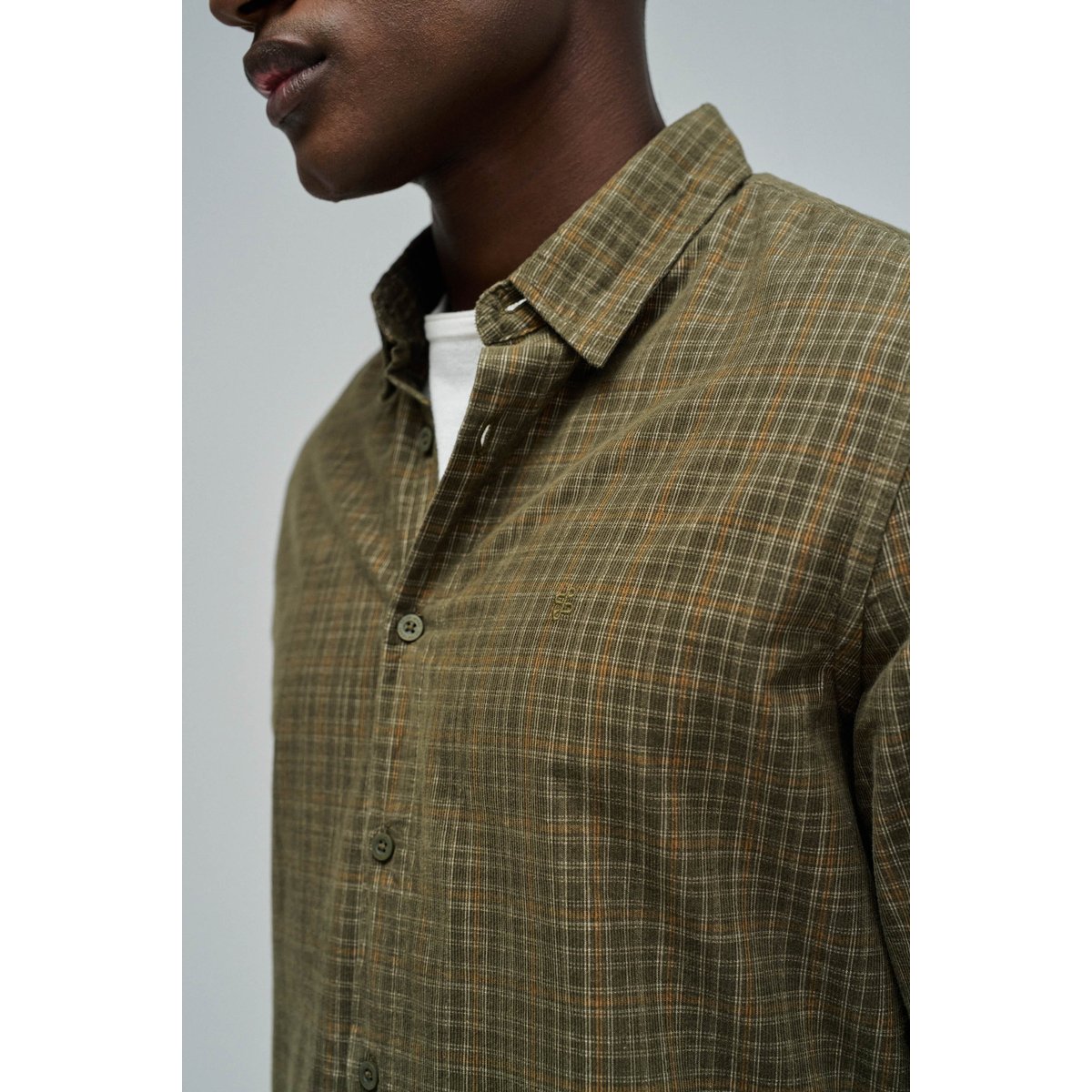 CHEMISE EN VELOURS CÔTELÉ vert, SALSA JEANS