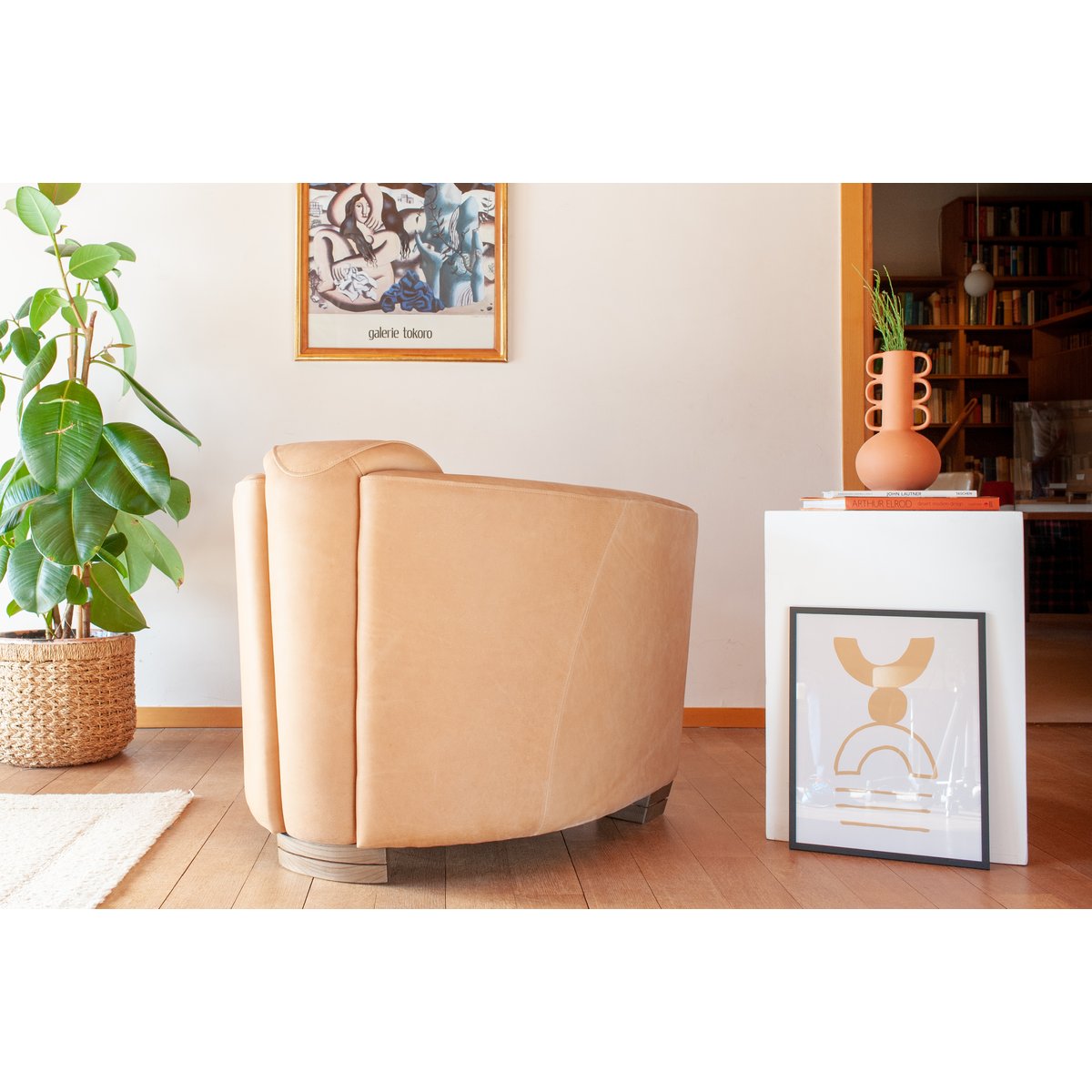 Fauteuil en cuir RED BARON noir, PRODUIT INTERIEUR BRUT