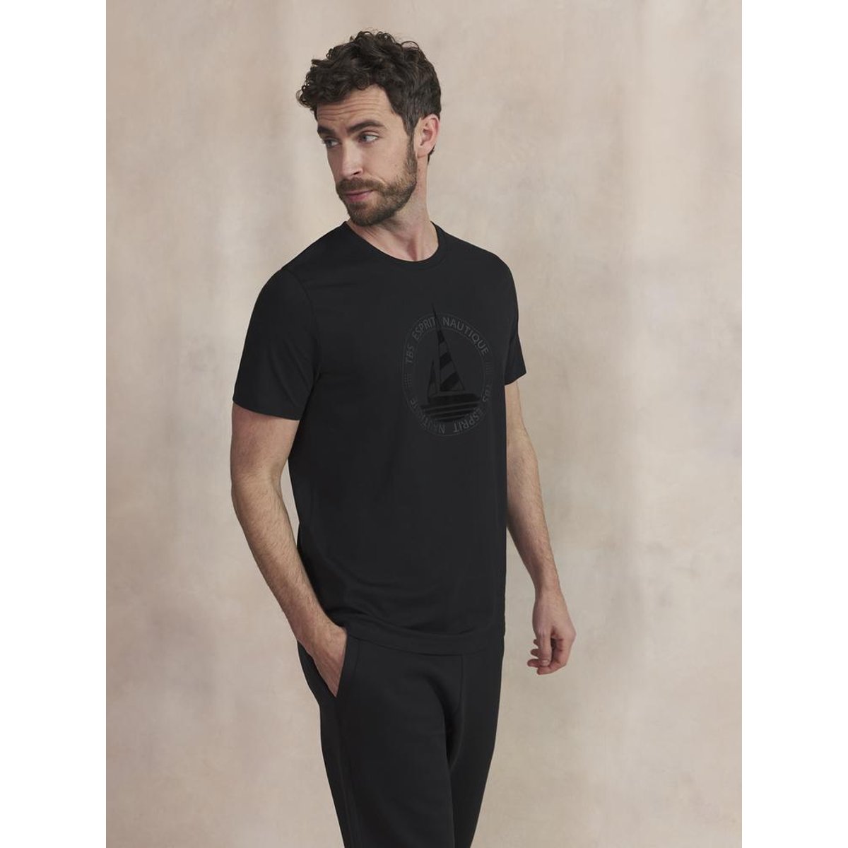T-shirt manches courtes BRIANTEE noir, TBS