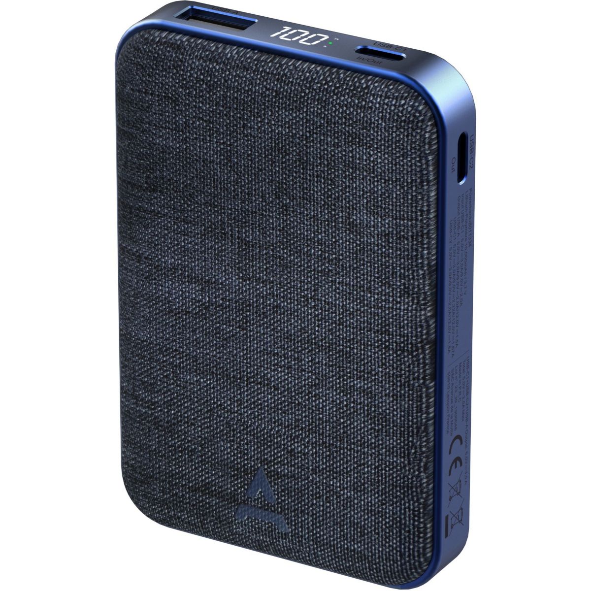 Pack Powerbank + chargeur 30W+USB-C-Lightning couleur unique, ADEQWAT